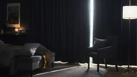 What are blackout curtains used for?