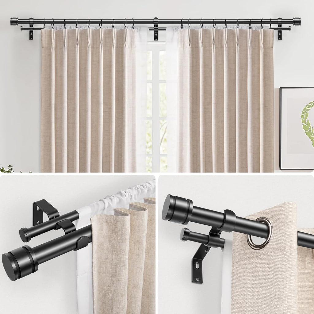 Double the Style, Double the Function: Why Double Curtain Rods& Double ...