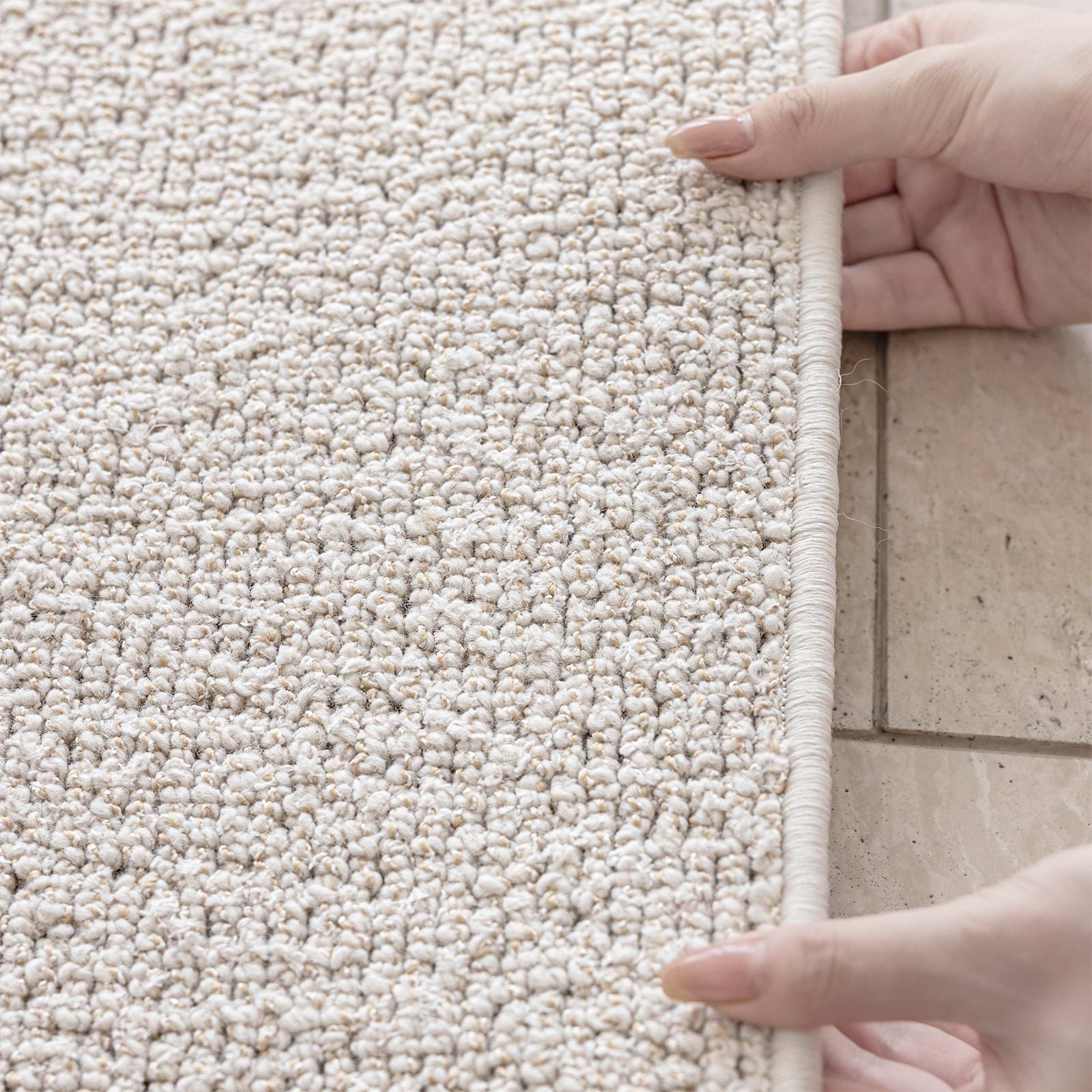 Textured Runner Rugs Custom Wool Rugs Textured Carpet Tufted Runner with Anti-Slip Bottom M ...