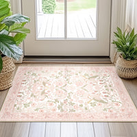 Meadow | Custom Rugs Washable Print Carpet Runner Black | Multi Color