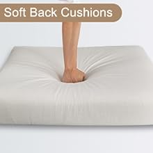 Soft Back Cushions