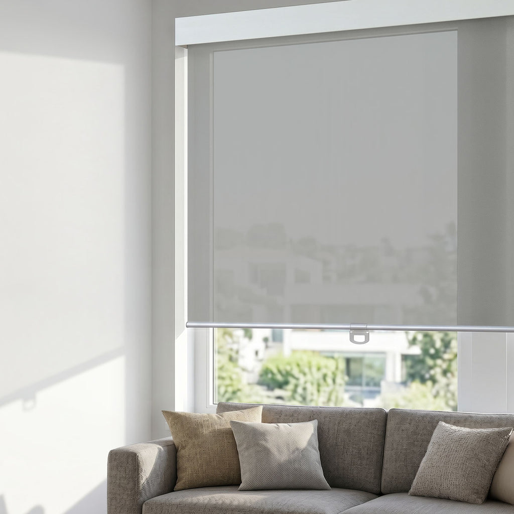Zane Custom Solar Shades Motorized Sunscreen Roller Blinds – Homerilla