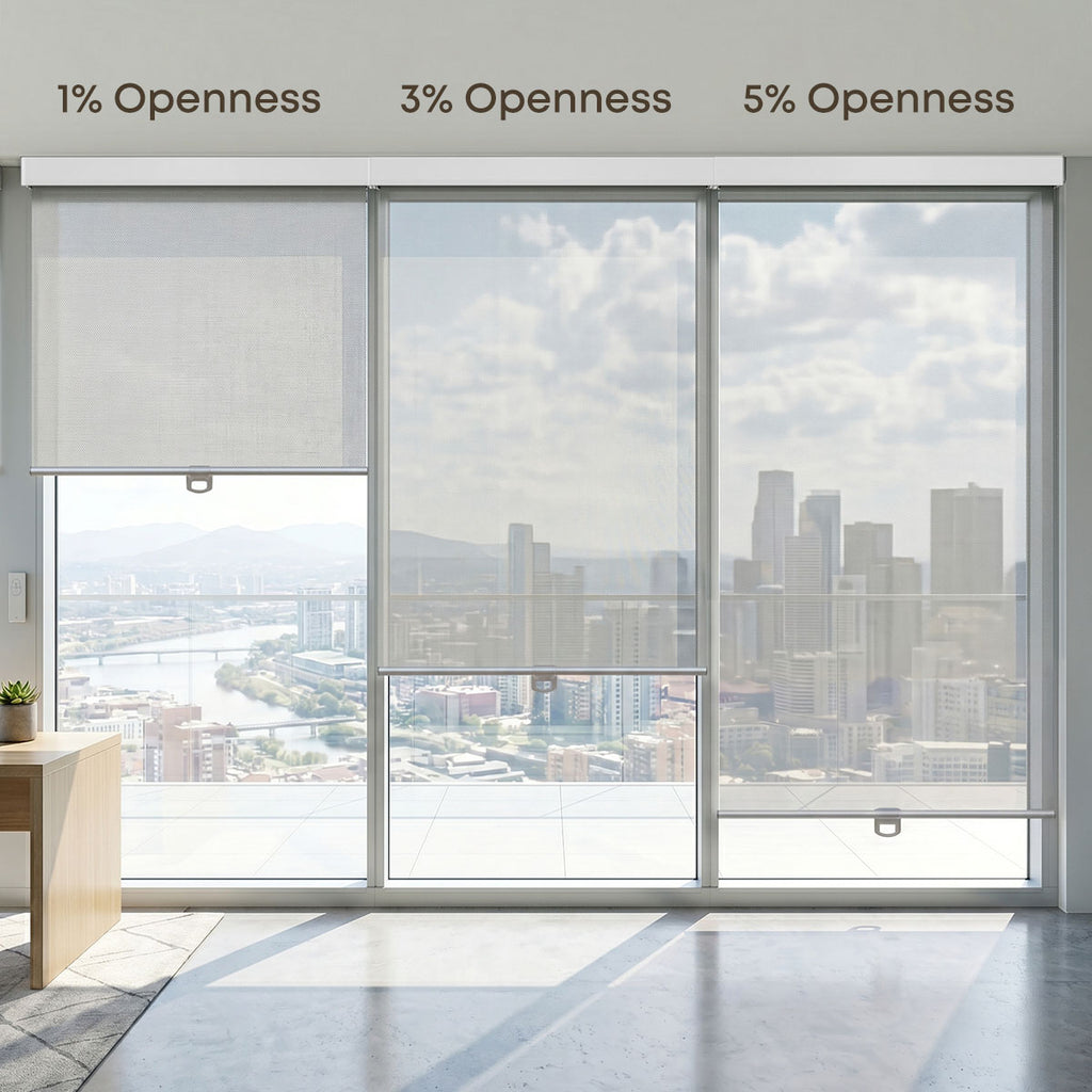Zane Custom Solar Shades Motorized Sunscreen Roller Blinds – Homerilla