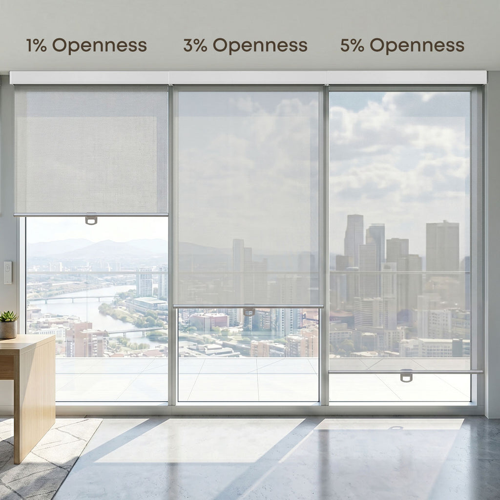 Zane Custom Solar Shades Motorized Sunscreen Roller Blinds – Homerilla