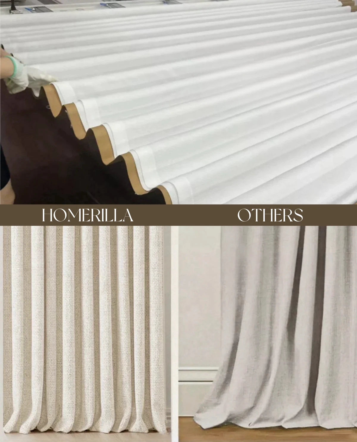 Lille Linen Curtains Drape Soft Top – Homerilla